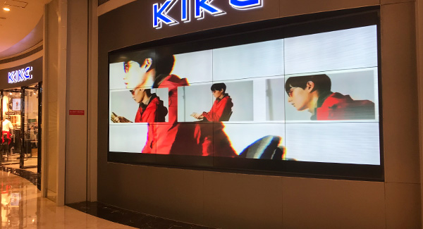 46 inch 1.7mm 500 ints lcd video wall for clothes shop