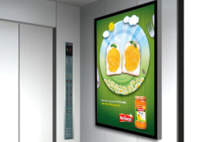 Why more and more elevator adopting Envision wall mounted advertising display?