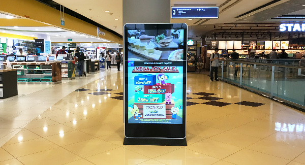 65 inch Floor Standing LCD Digital Signage for Shopping mall